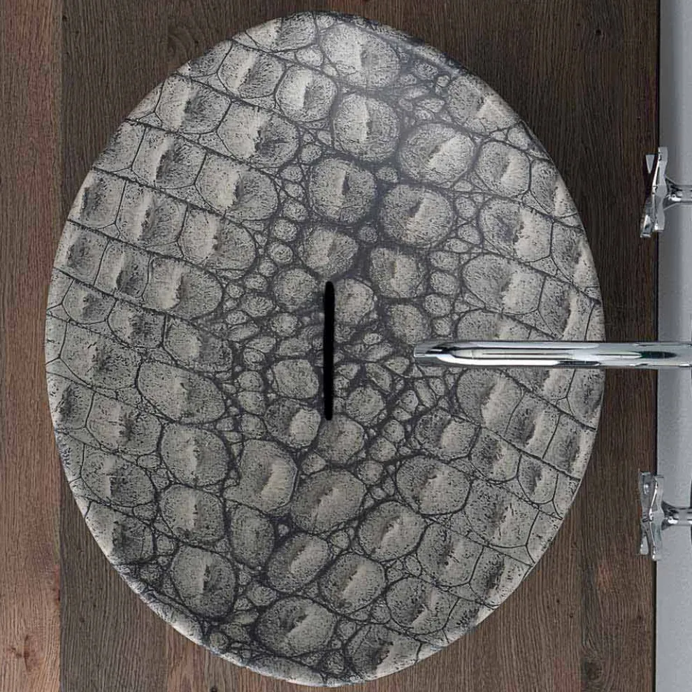 Design Keramik Aufsatzwaschtisch made in Italy Animals