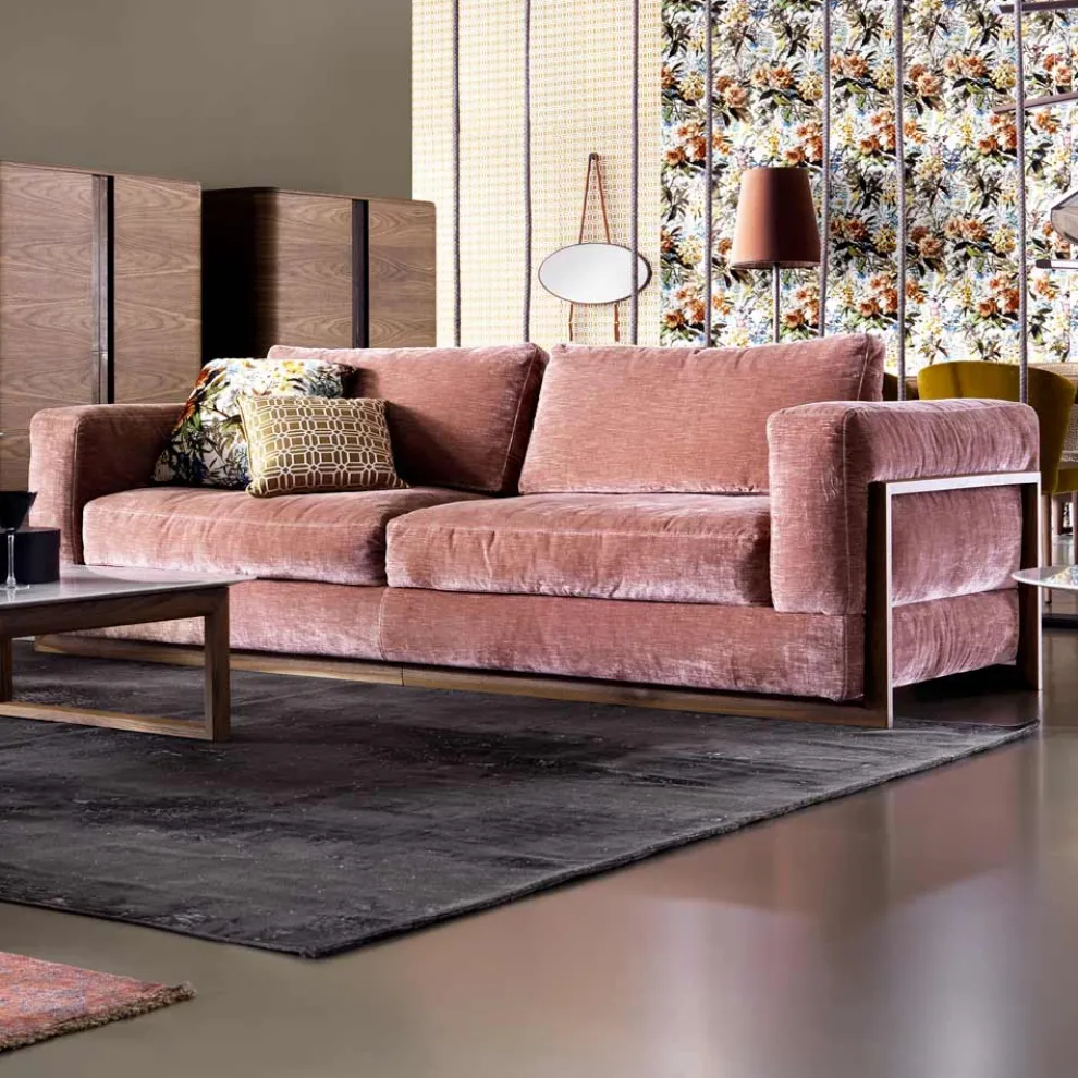 Design Polstersofa Dreisitzer Grilli York in Italien hergestellt