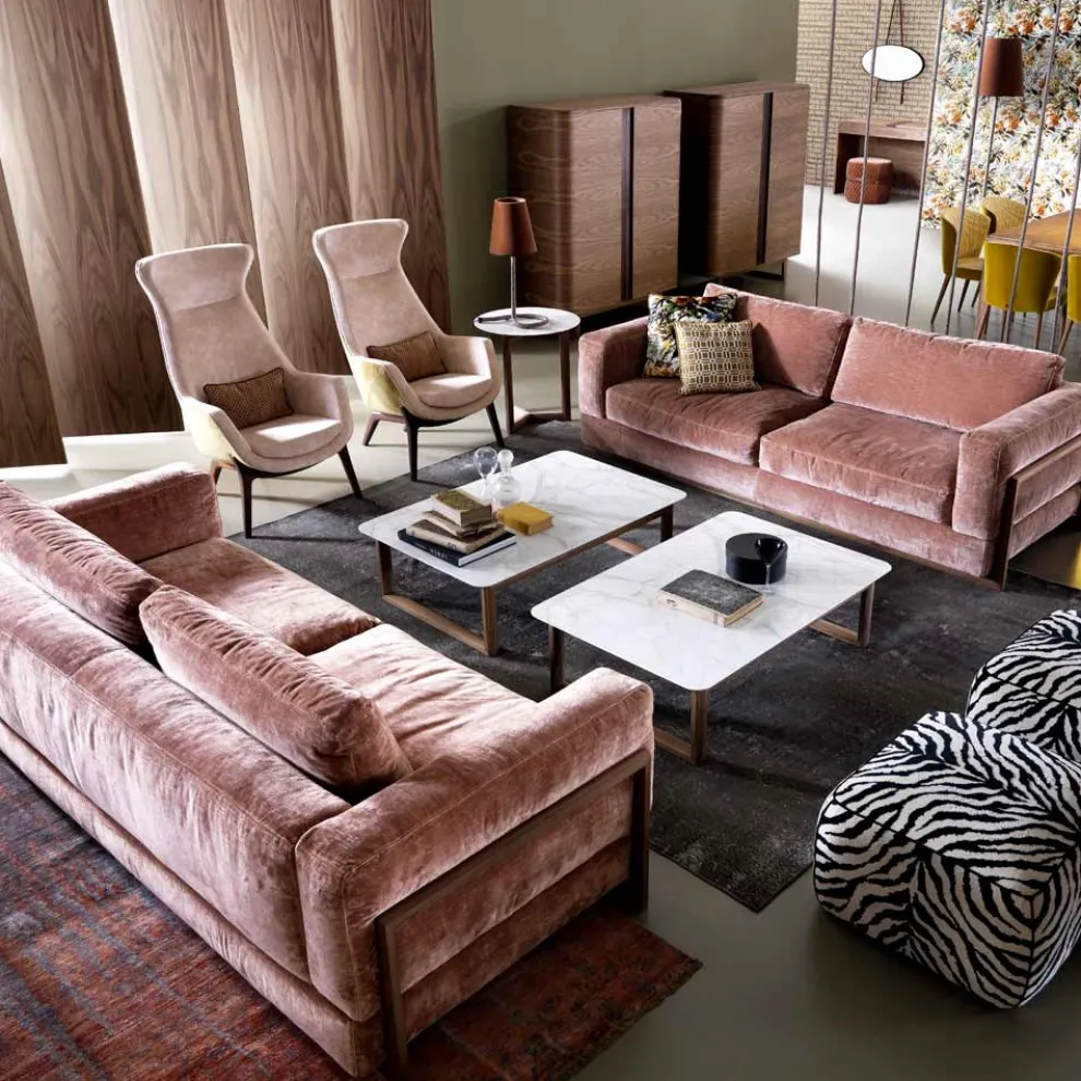 Design Polstersofa Dreisitzer Grilli York in Italien hergestellt