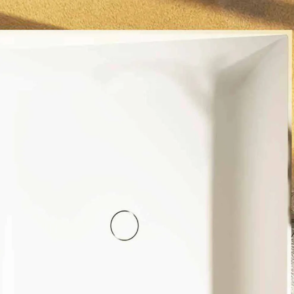 Design quadratische Badewanne freestanding Argentera, made in Italy