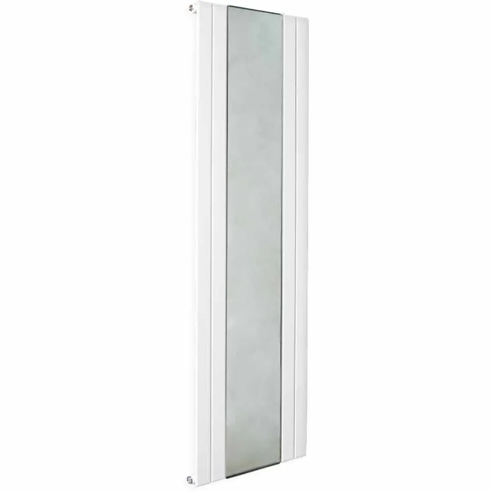 Design Vertikaler Badezimmerheizkörper aus Stahl mit 587 W Spiegel - Picchio