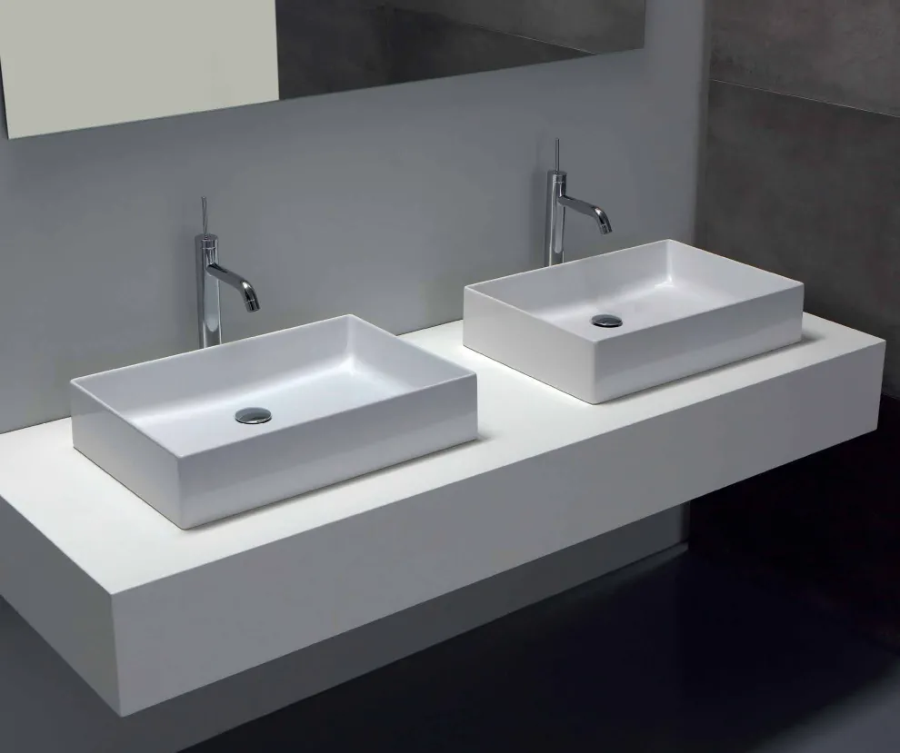 Design-Aufsatzwaschbecken aus weißer oder farbiger Keramik Leivi