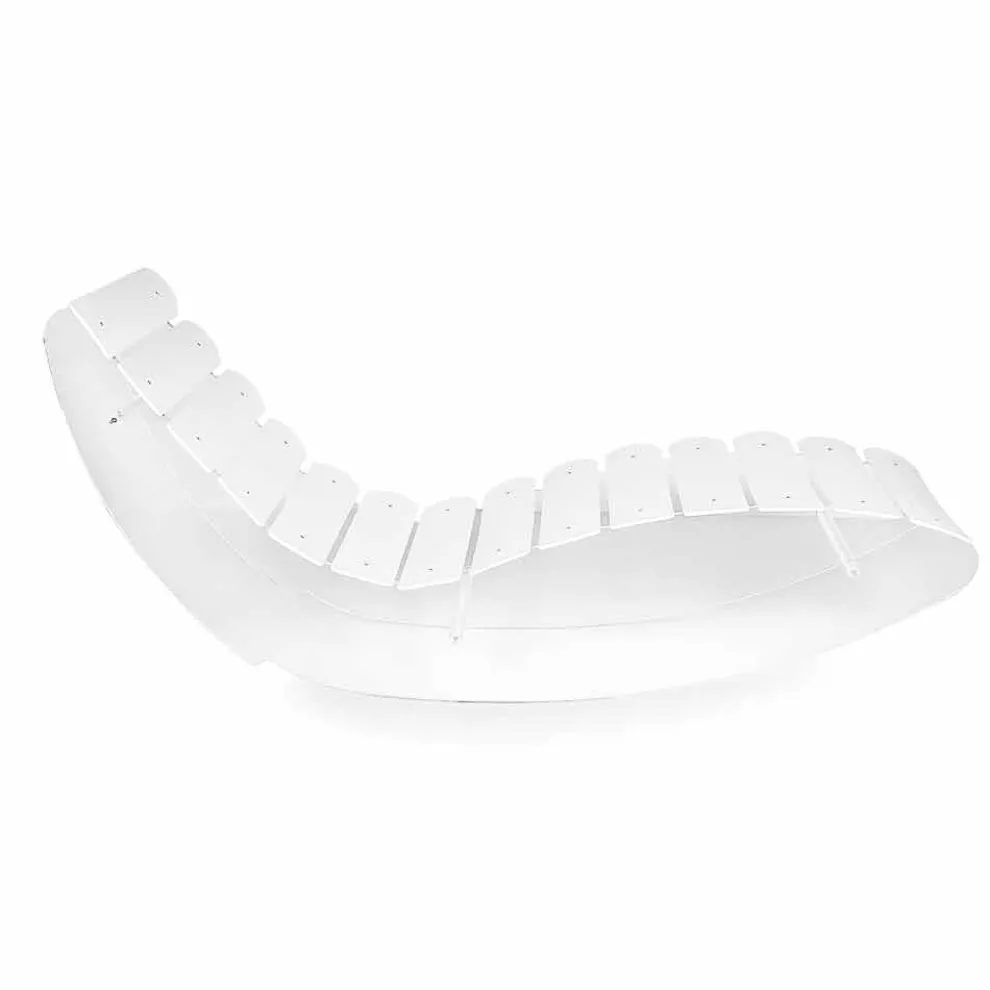 Designer Chaiselongue aus transparentem Plexiglas, Made in Italy