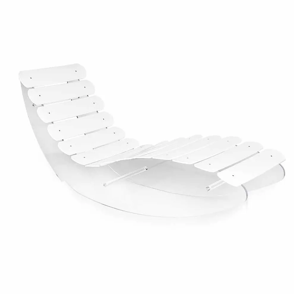 Designer Chaiselongue aus transparentem Plexiglas, Made in Italy