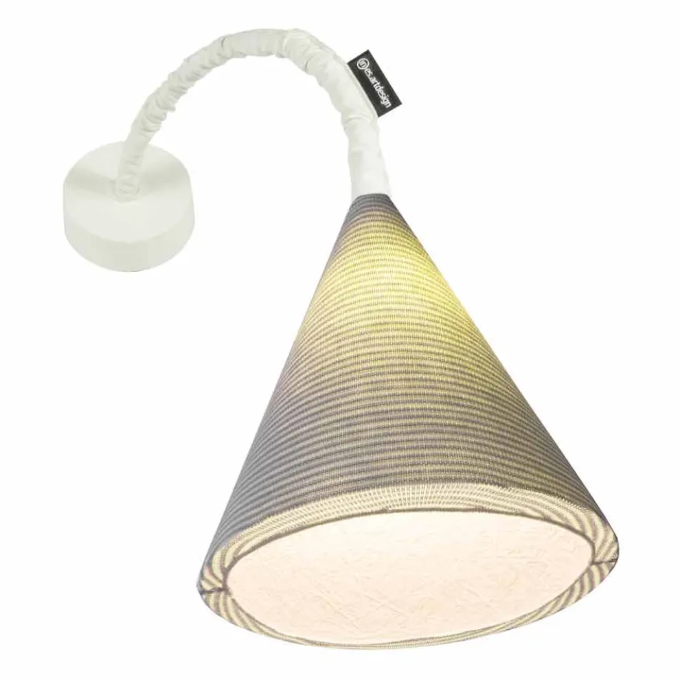 Designer Wandleuchte In-es.artdesign Jazz A Stripe farbige Wolle