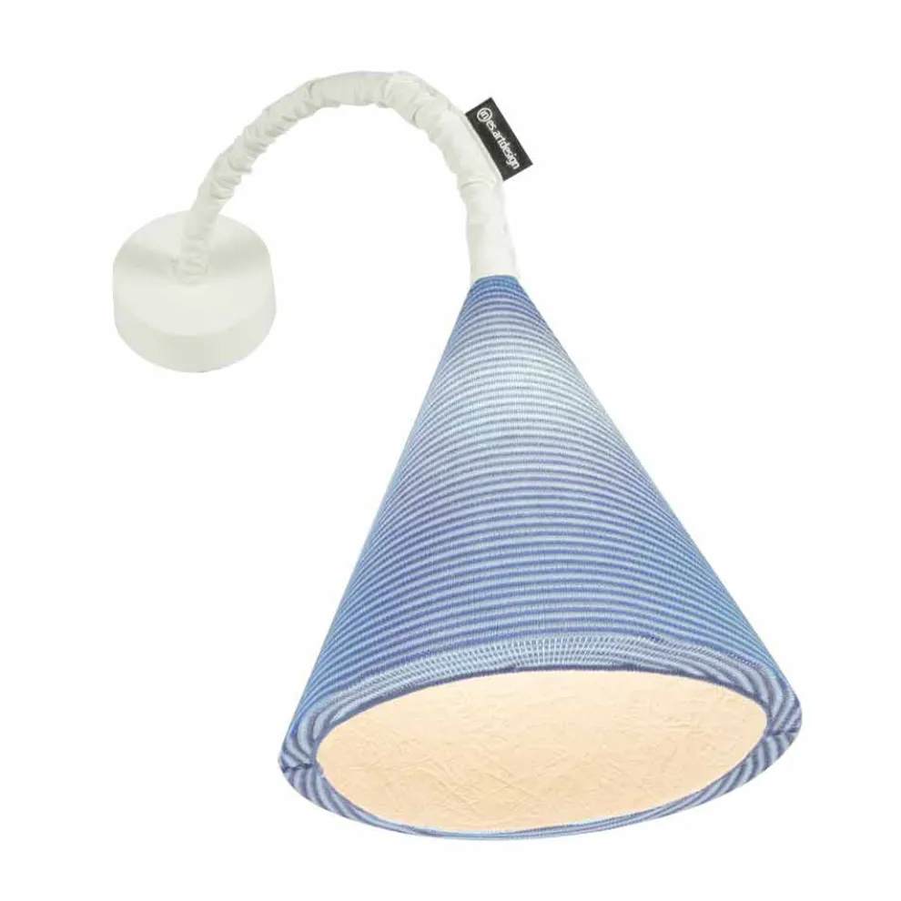 Designer Wandleuchte In-es.artdesign Jazz A Stripe farbige Wolle