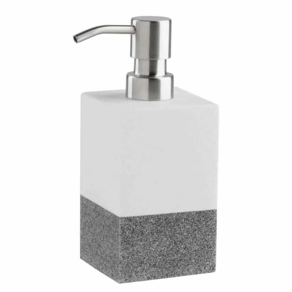 Designer-Badaccessoires in Weiß und Grau - Saeda