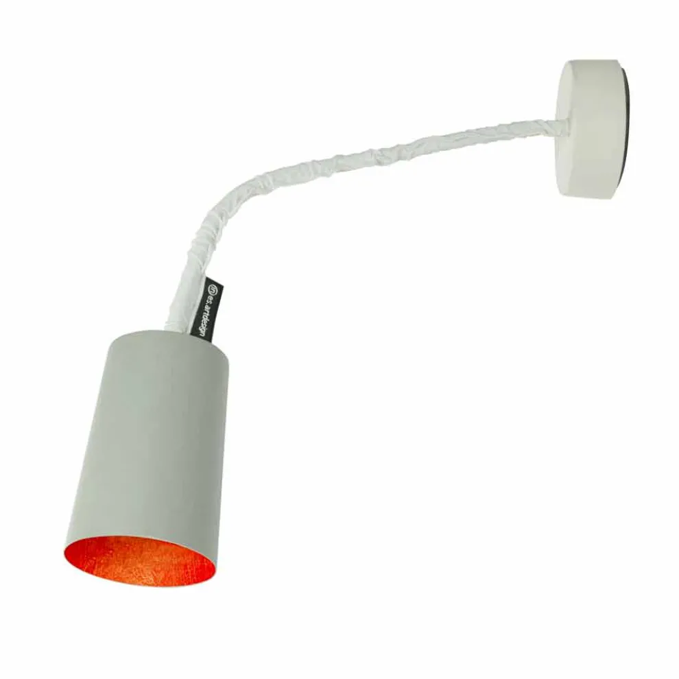 Designer-Wandleuchte In-es.artdesign Bemalen Sie den lackierten Zement