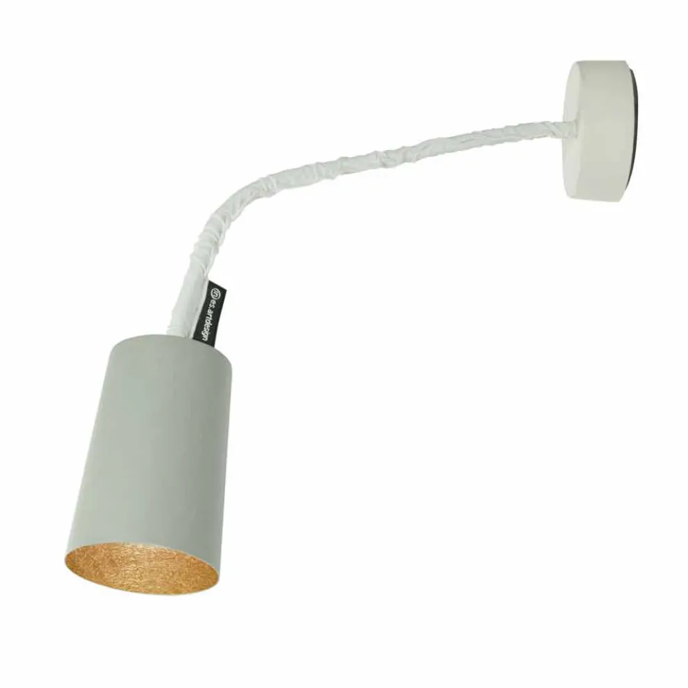 Designer-Wandleuchte In-es.artdesign Bemalen Sie den lackierten Zement