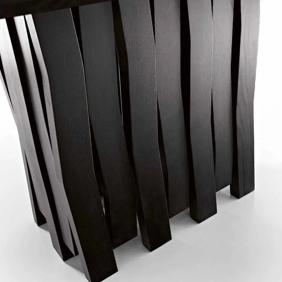 Design-Esstisch aus Massivholz made in Italy, Egisto