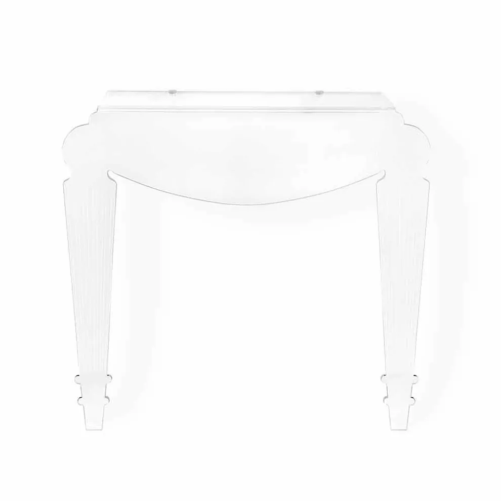 Designkonsole aus transparentem Plexiglas hergestellt in Italien, Africo