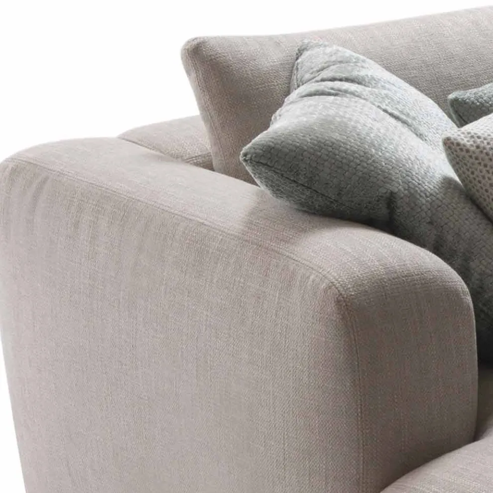 Design-Modulsofa aus Softly-Stoff, hergestellt in Italien