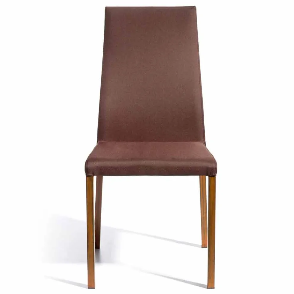Designstuhl auf gewebebeschichtetem Amalia, H.96 cm, made in Italy