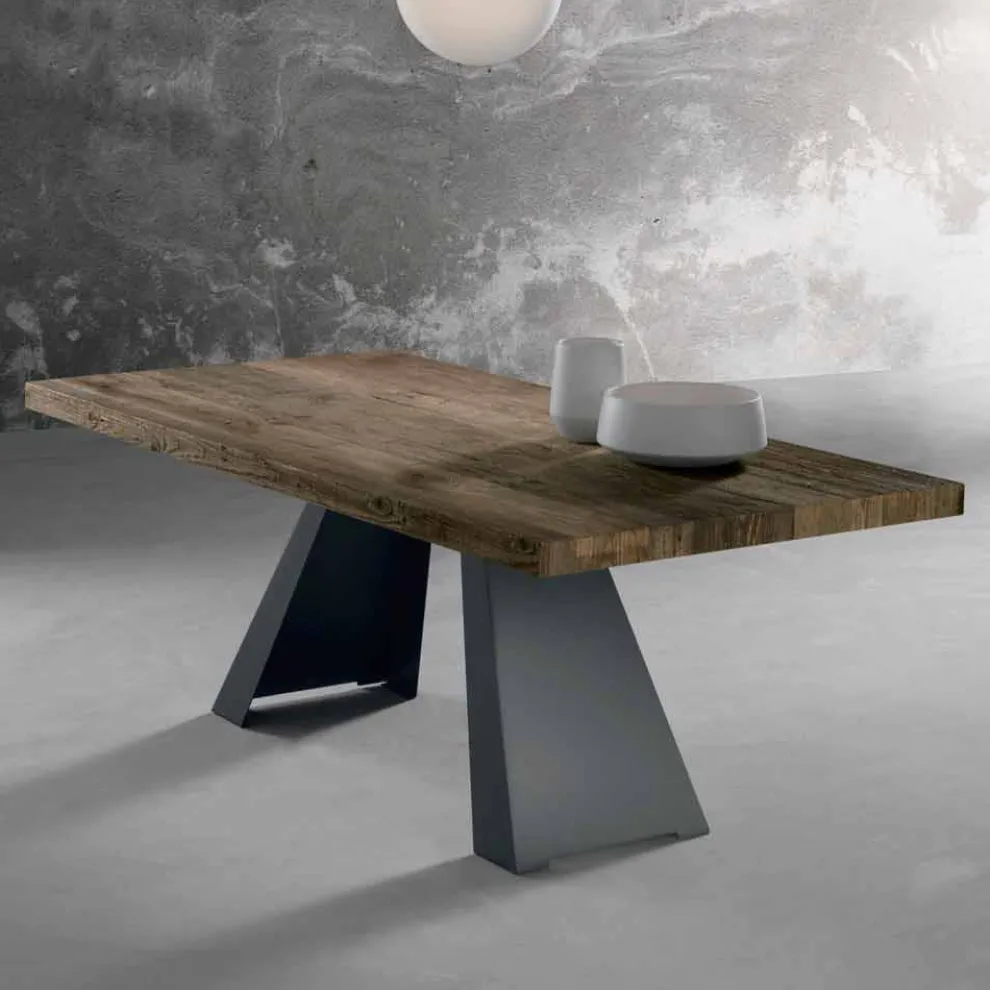 Designtisch aus Massivholz made in Italy, Zerba