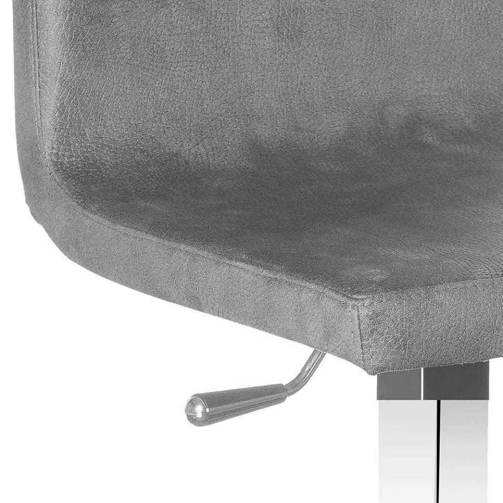 Drehhocker mit Rücken, modernes Design, Gord mit H. 113cm