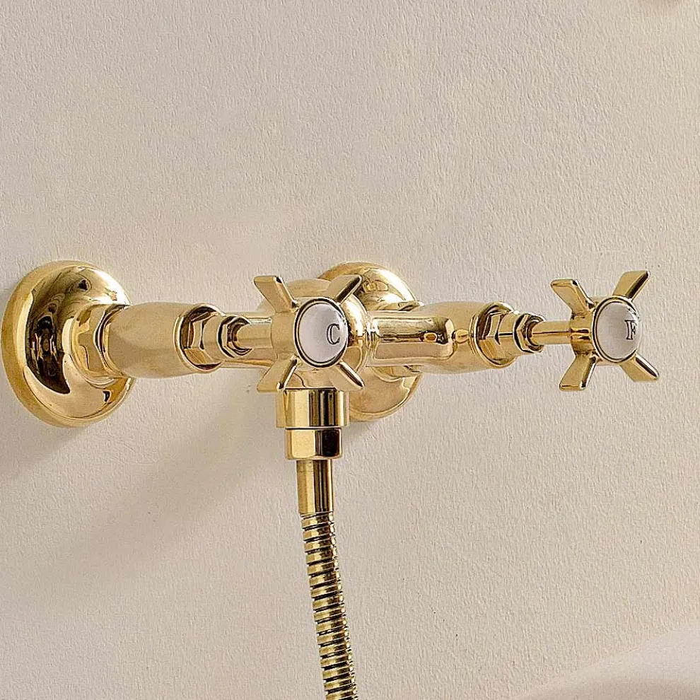 Duschgruppe im Vintage-Design aus Messing, hergestellt in Italien – Katerina