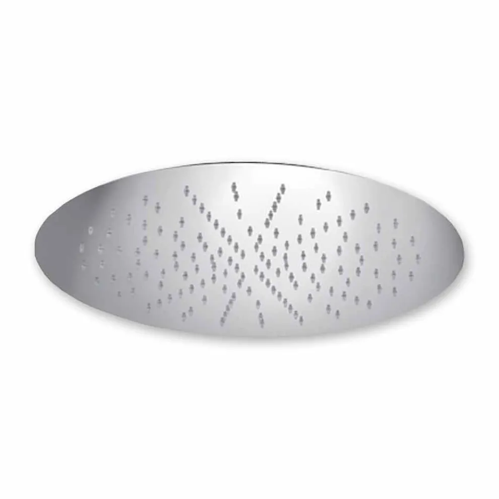 Duschkopf mit runder Decke aus modernem Stahl Made in Italy - Damian