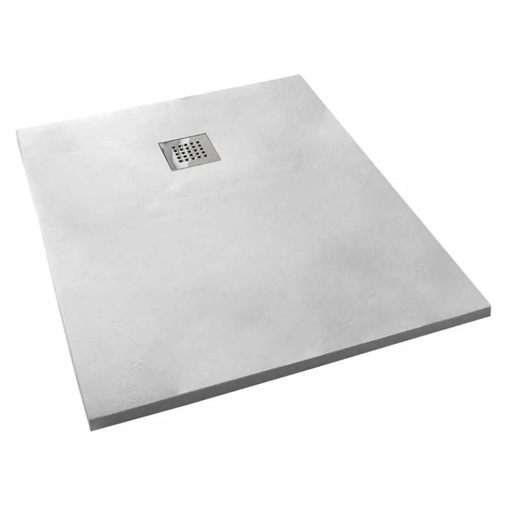 Duschwanne 120x80 cm in Resin Concrete Effect Modernes Design - Cupio