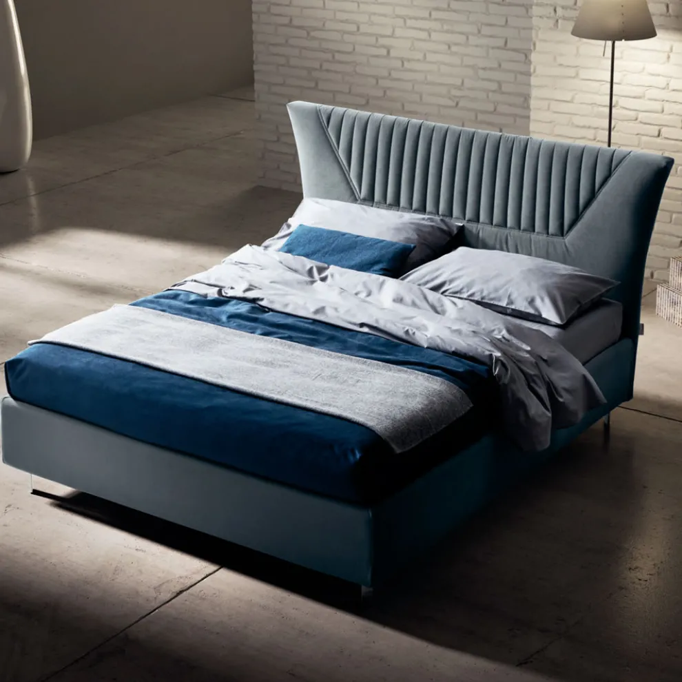 Doppelbett 160x190 mit Steppeinsätzen mit breiten Latten - Fresh