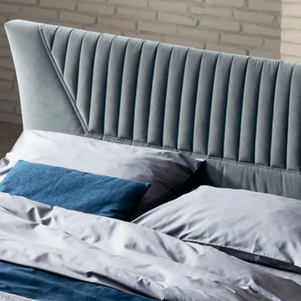 Doppelbett 160x190 mit Steppeinsätzen mit breiten Latten - Fresh