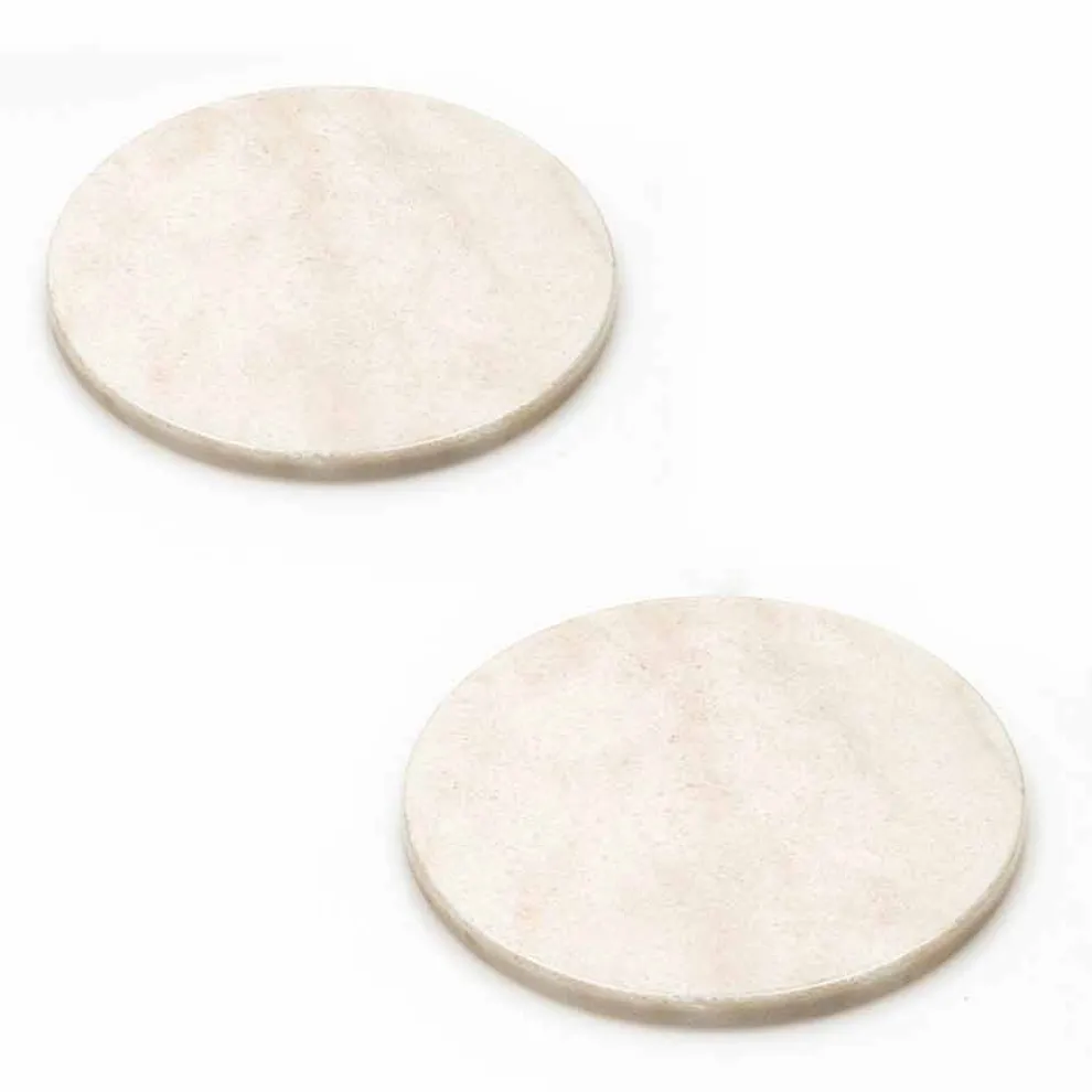 Moderne Untersetzer aus farbigem Marmor Made in Italy, 2 Stück - Nessa