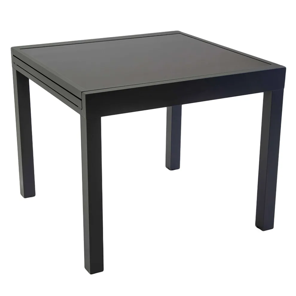 Ausziehbarer Tisch 180 cm oder 220 cm mit gehärteter Glasplatte - Cartellina