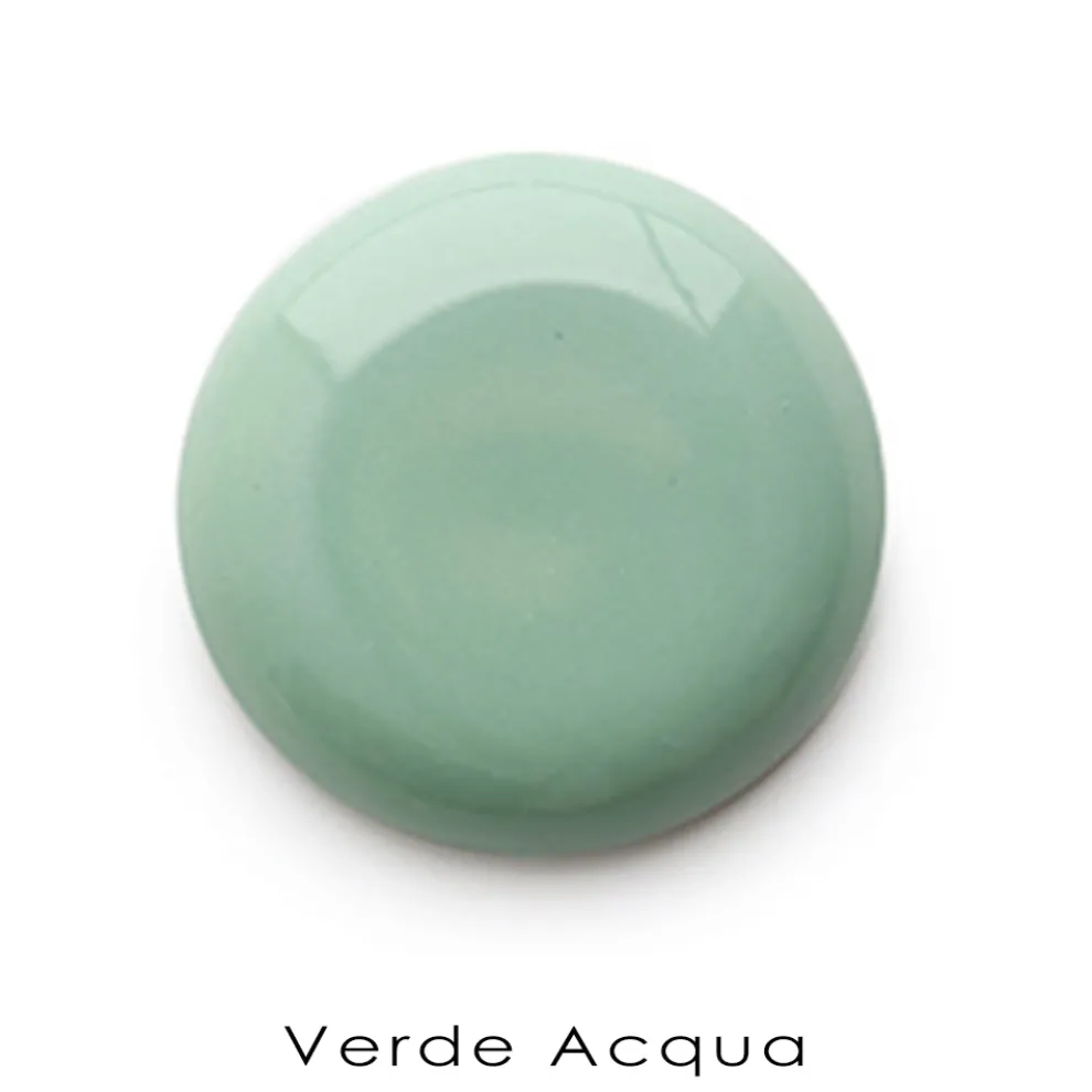 Eckiges Wandwaschbecken aus farbiger Vintage Keramik 42 cm - Angelino