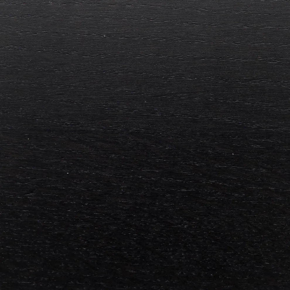 Eero Saarinen Tulip Tisch H 74 Oval aus schwarz gebeizter Eiche Made in Italy - Scharlachrot