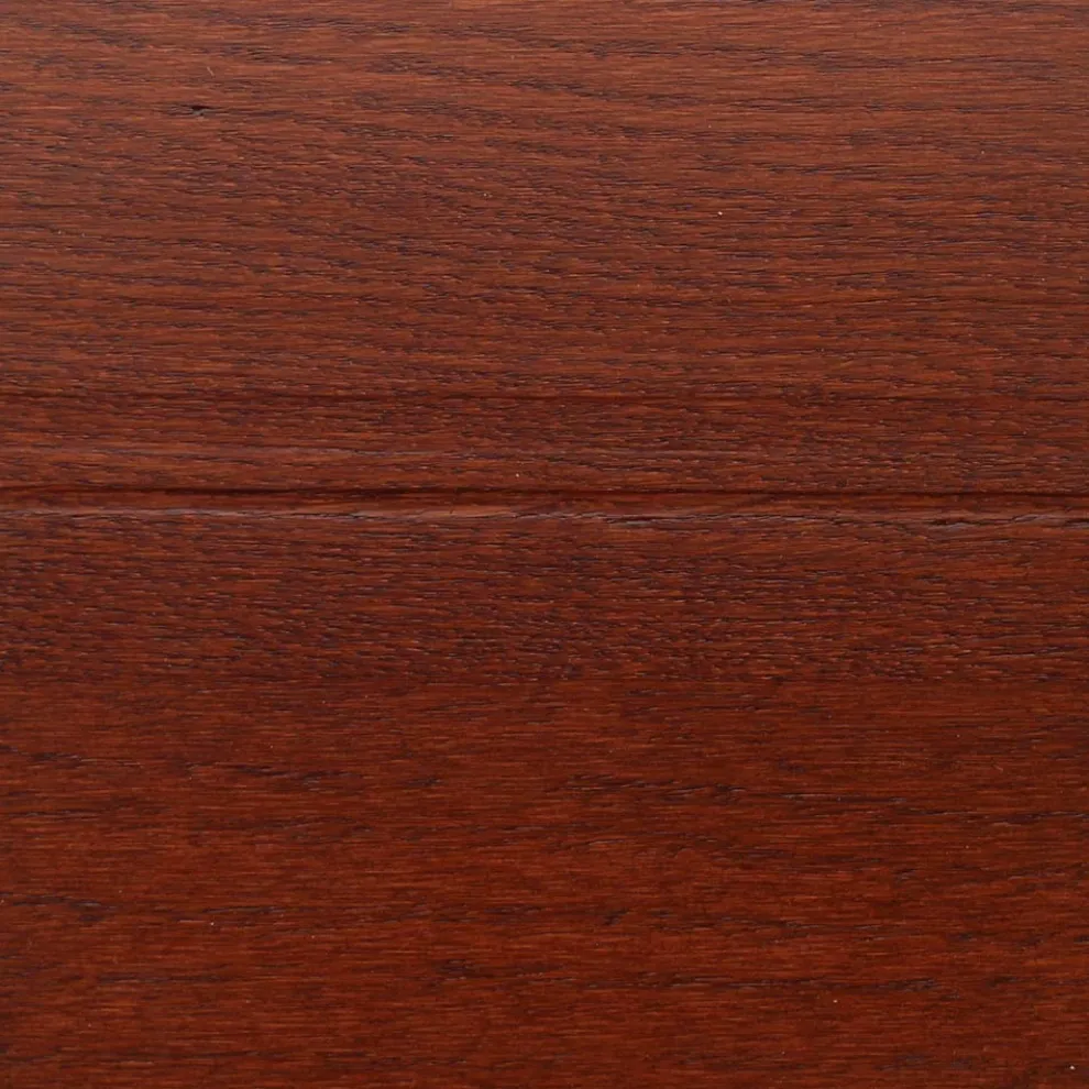 Eero Saarinen Tulip Tisch H 74 Oval in Palisander gebeizt Eiche Made in Italy - Scharlachrot