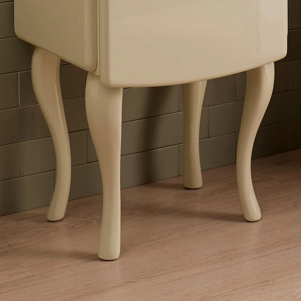 Einfarbige Vitrine mit internen Glasböden, hergestellt in Italien – Candy