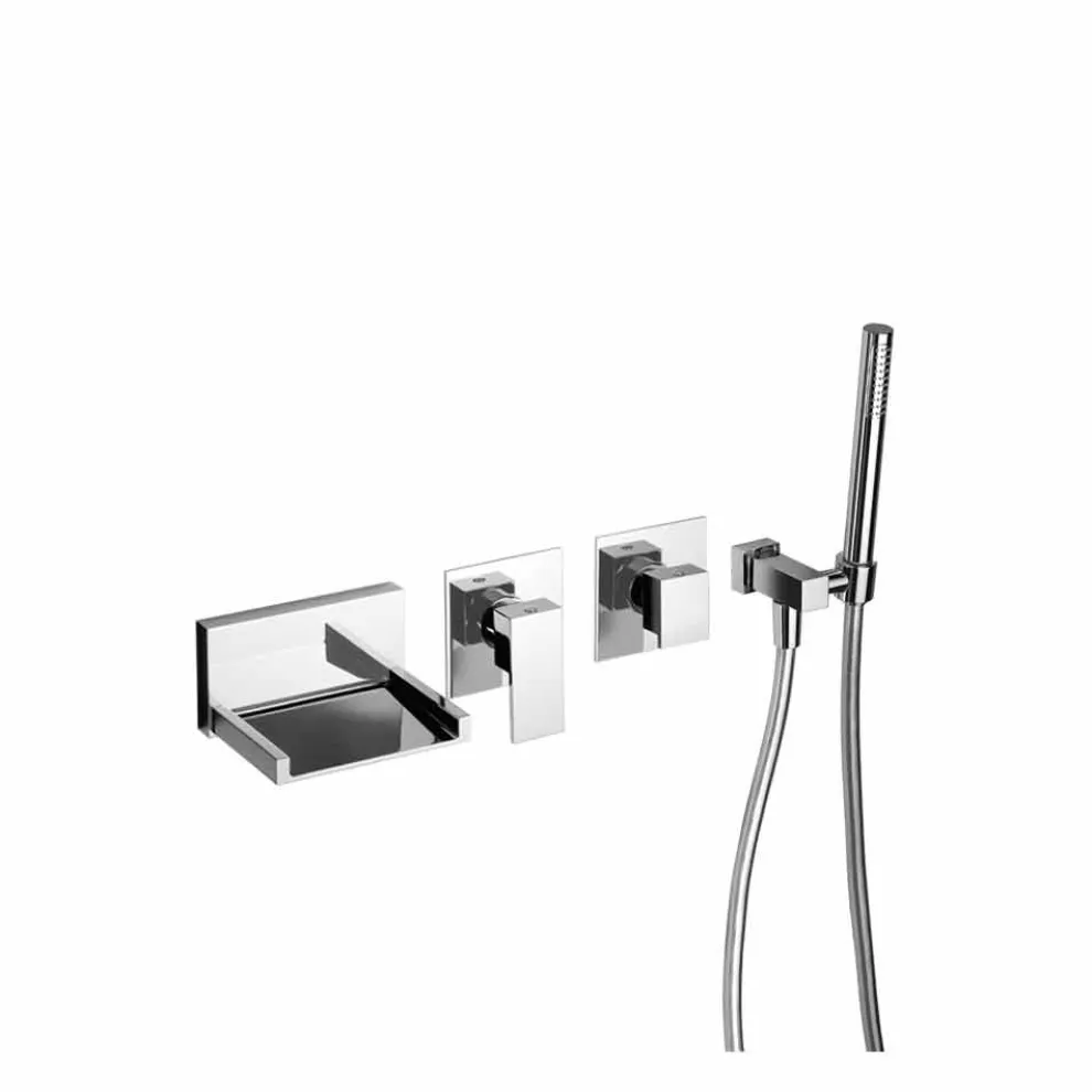 Eingebauter Bademischer mit Duschset Made in Italy - Bibo