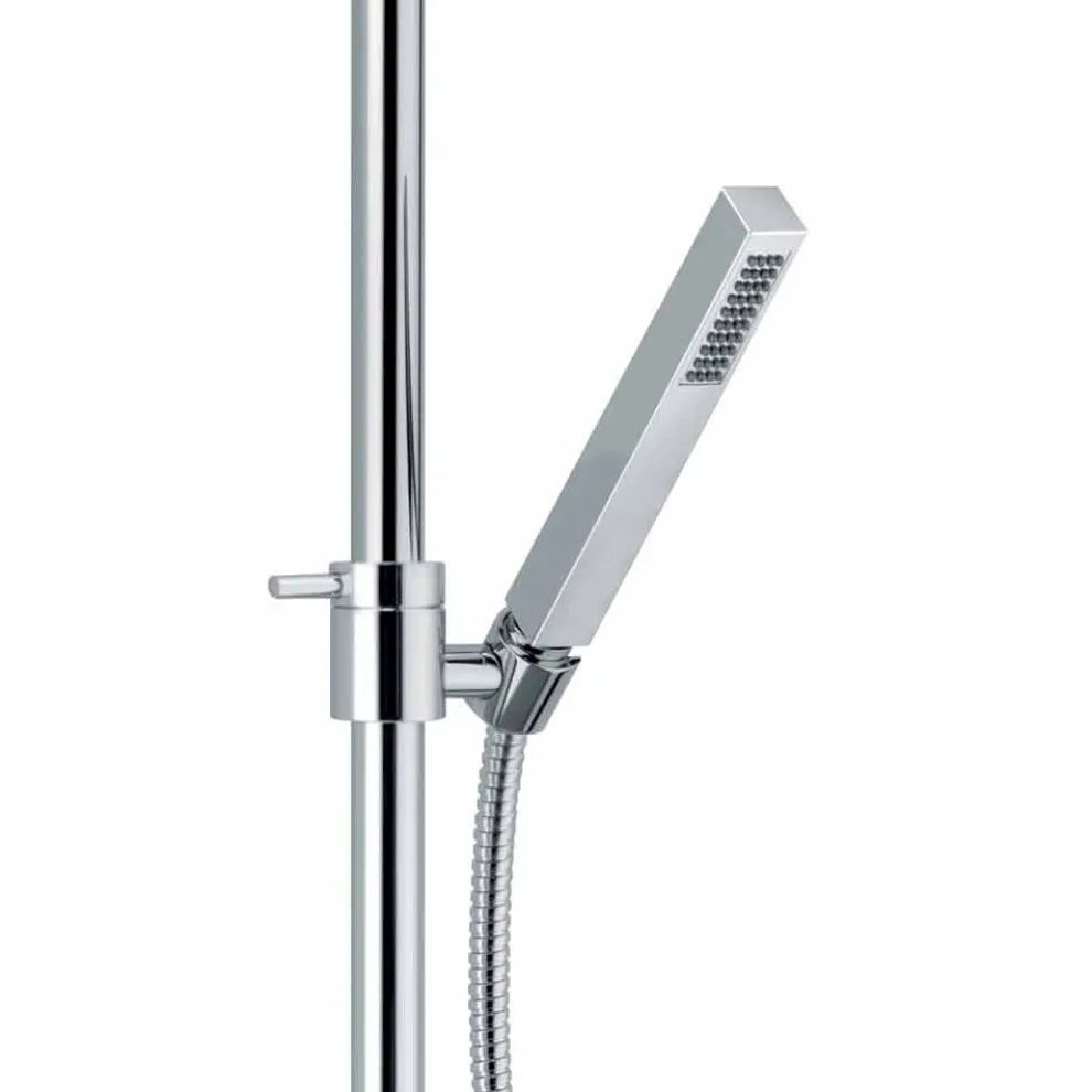 Einhebel-Duschsäule in Messing-Chrom-Finish Made in Italy - Padula