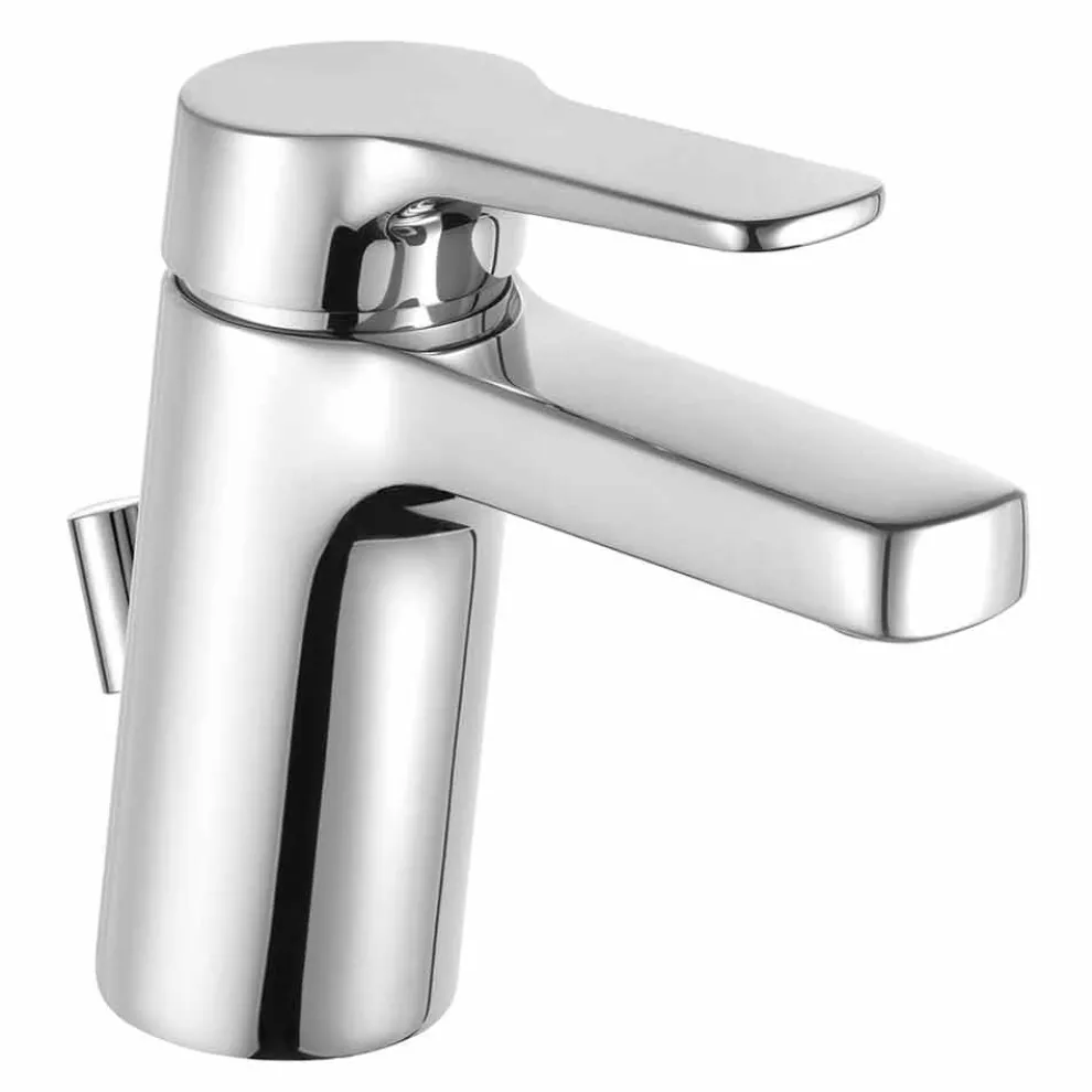 Einhebel-Waschtischmischer aus Chrommessing, Design - Clari