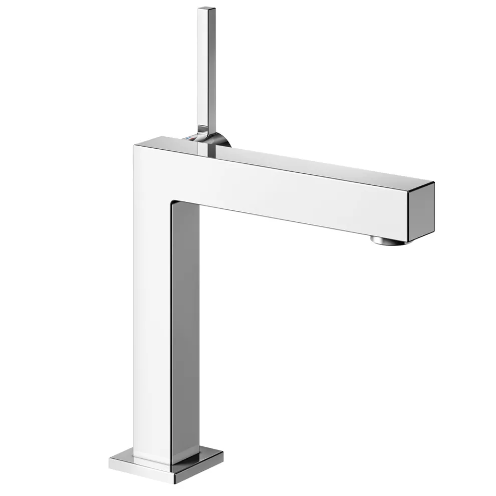 Einhebel-Waschtischmischer aus verchromtem Messing - Erik