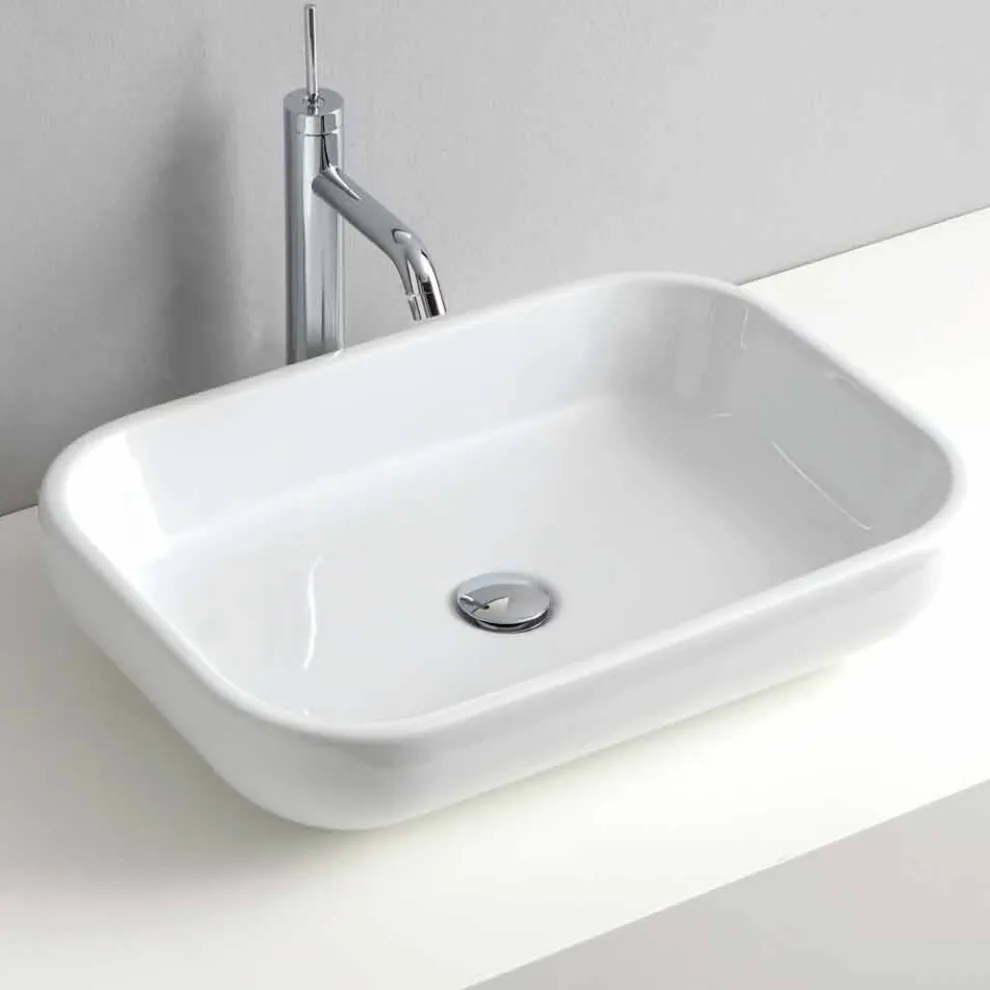 Einloch-Waschtisch oder Wandwaschbecken aus Keramik Riardo