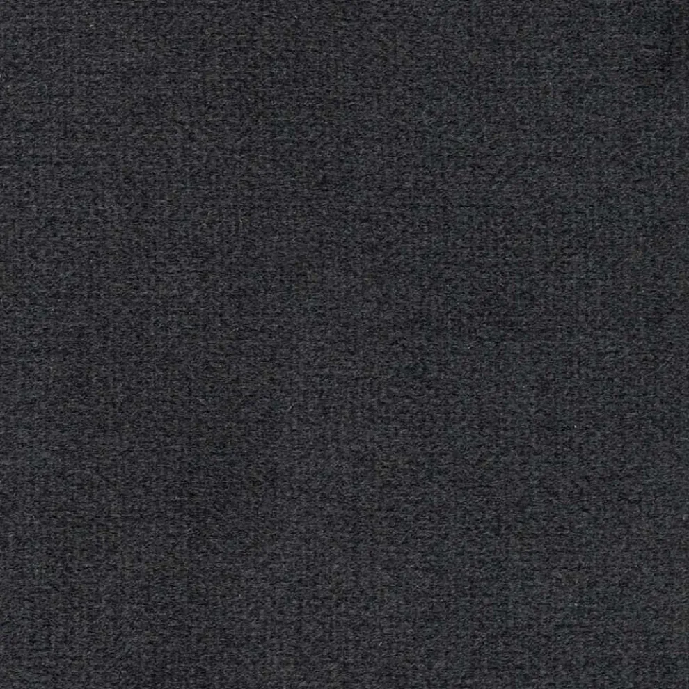 Eleganter Wohnzimmersessel aus farbigem Stoff und schwarzem Metall – Duchess