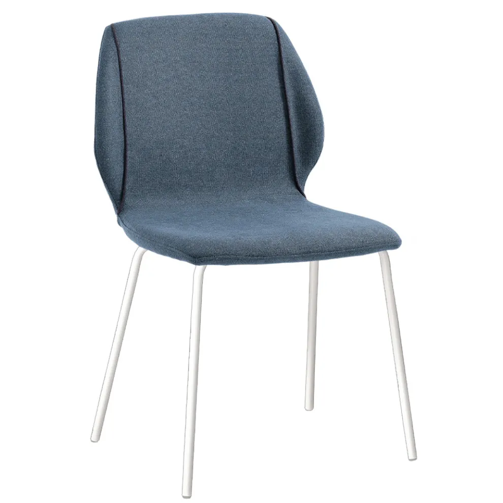 Eleganter Wohnzimmerstuhl im modernen Design aus Stoff mit Rand – Scarat