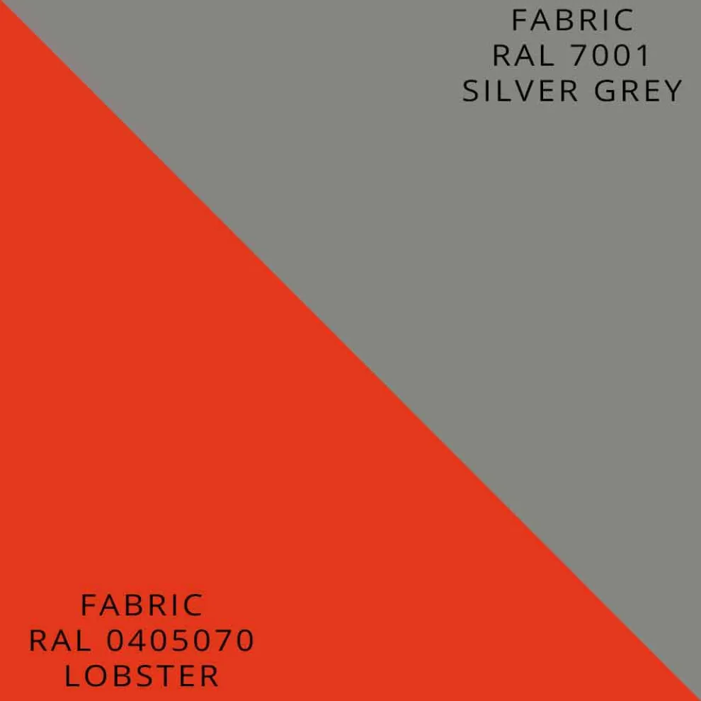 Elektrische Strahlungsplatte in Aluminium und farbigem Stoffdesign 150 W - Sam