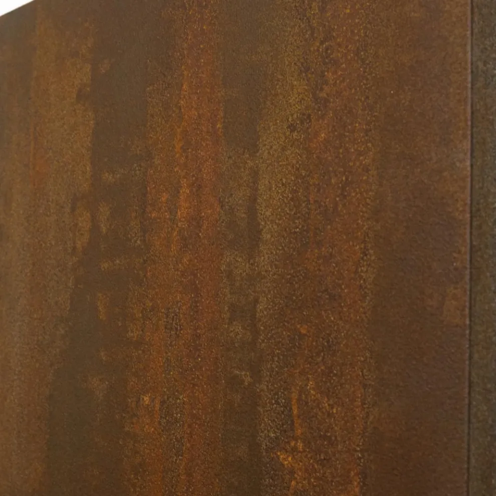 Elektrischer Heizkörper aus italienischem Marmorpulver Corten-Effekt - Linien