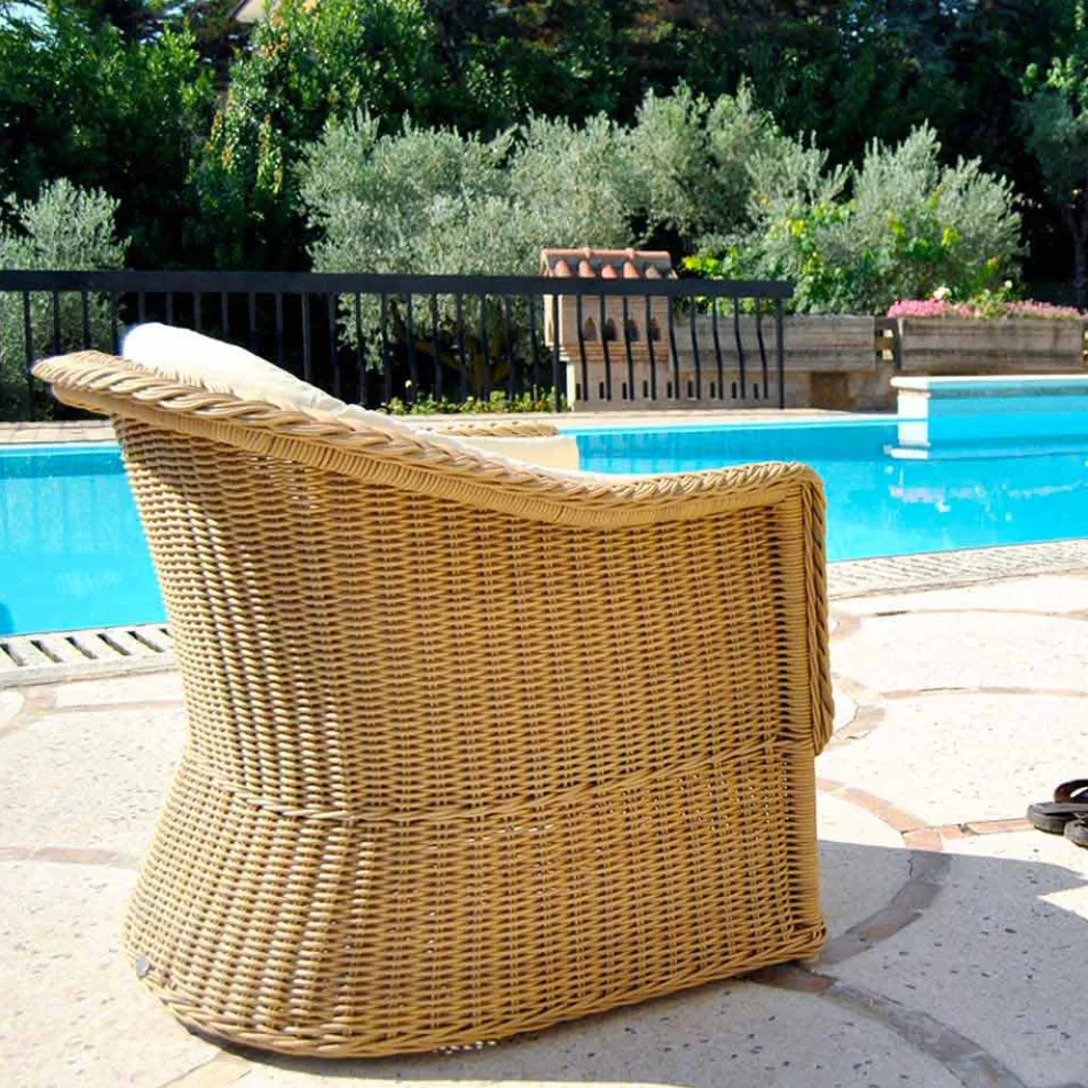 Outdoor Polyrattan Loungesessel handgeflochten Naomi