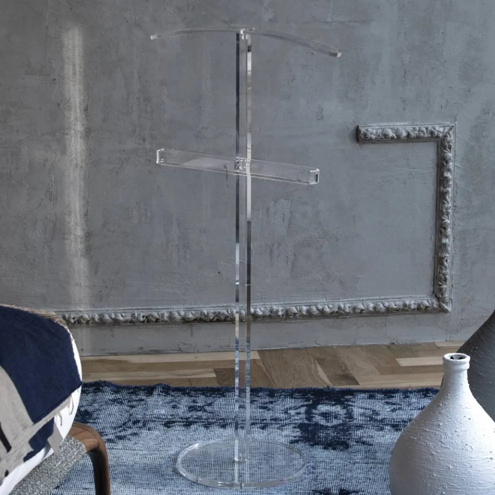 Essential Bodengarderobe aus transparentem Acryl-Kristall - Ginergo