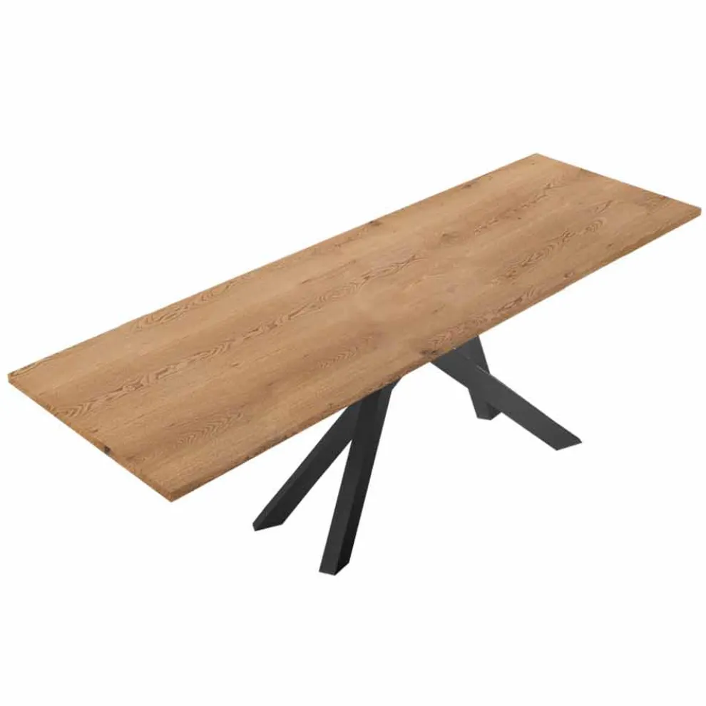 Esstisch aus HPL-Laminat und feinem Made in Italy-Stahl - Settimmio