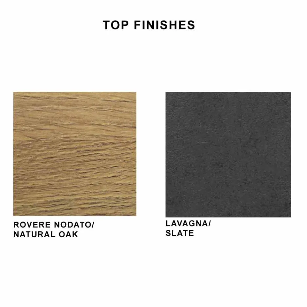 Esstisch aus HPL-Laminat und feinem Made in Italy-Stahl - Settimmio