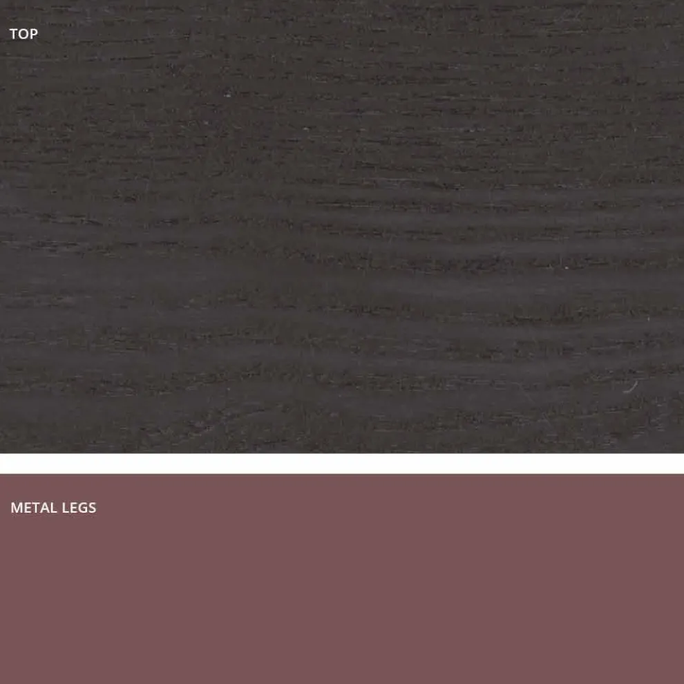 Esstisch aus MDF-Holz und Metall made in Italy, Wilmer