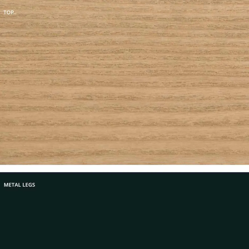 Esstisch aus MDF-Holz und Metall made in Italy, Wilmer