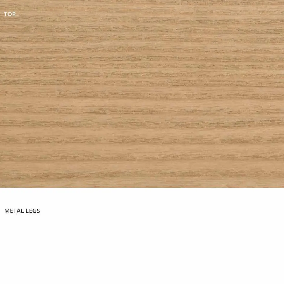 Esstisch aus MDF-Holz und Metall made in Italy, Wilmer