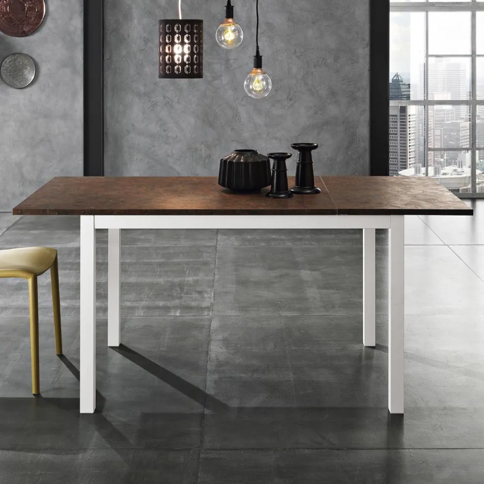 Esstisch aus Metall auf 180 cm ausziehbar Made in Italy - Beatrise