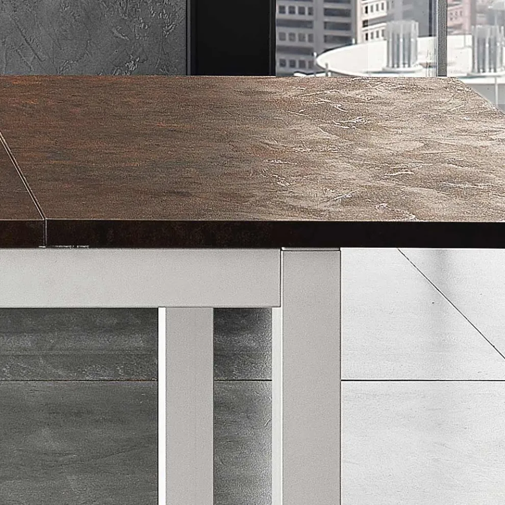 Esstisch aus Metall auf 180 cm ausziehbar Made in Italy - Beatrise