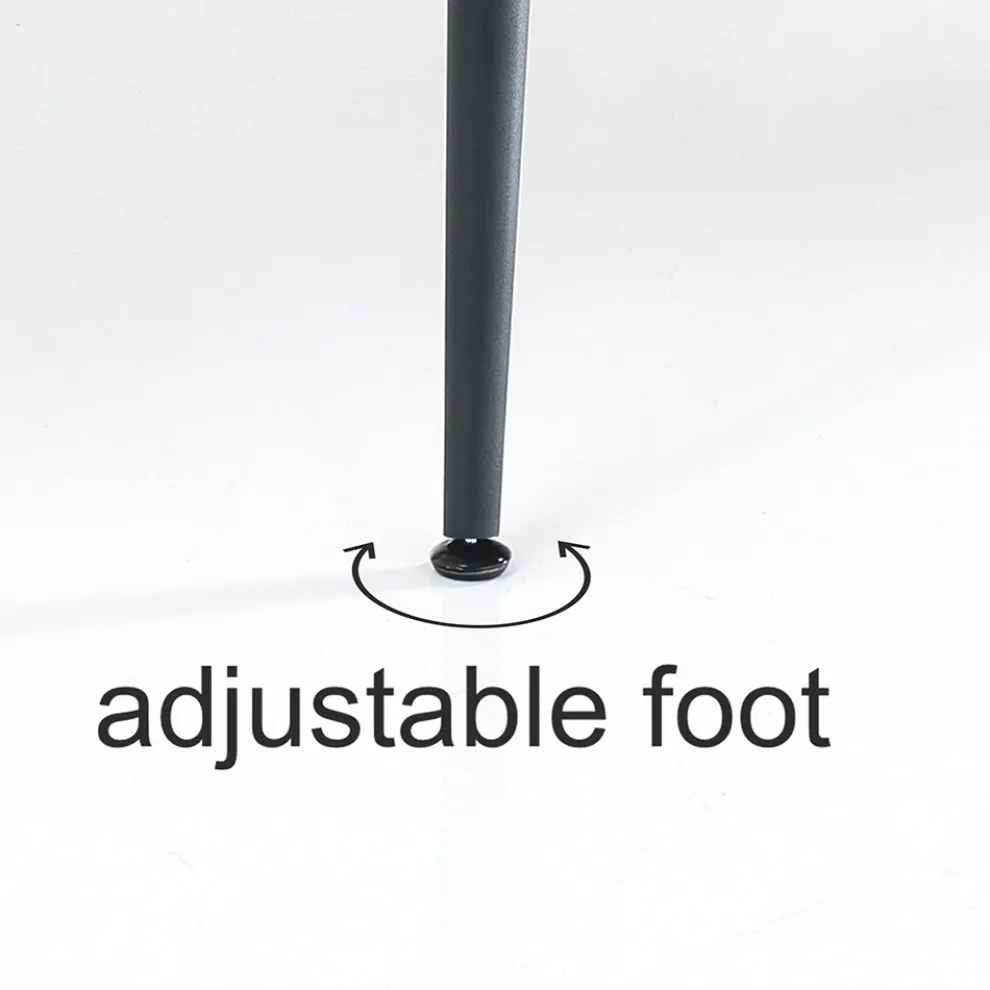 Esstisch aus Stahl mit Mdf-Platte in Eiche - Gherardo