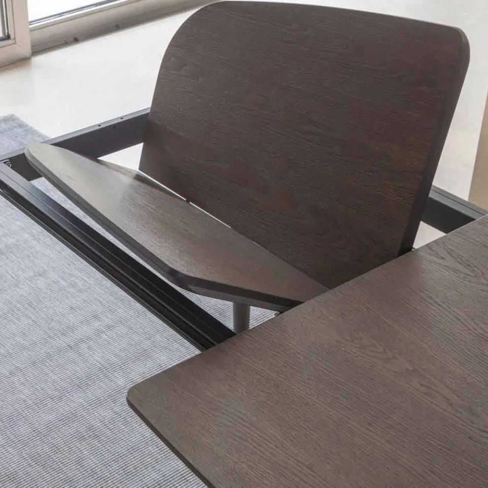 Esstisch ausziehbar bis 170 cm aus furniertem Holz - Nutello